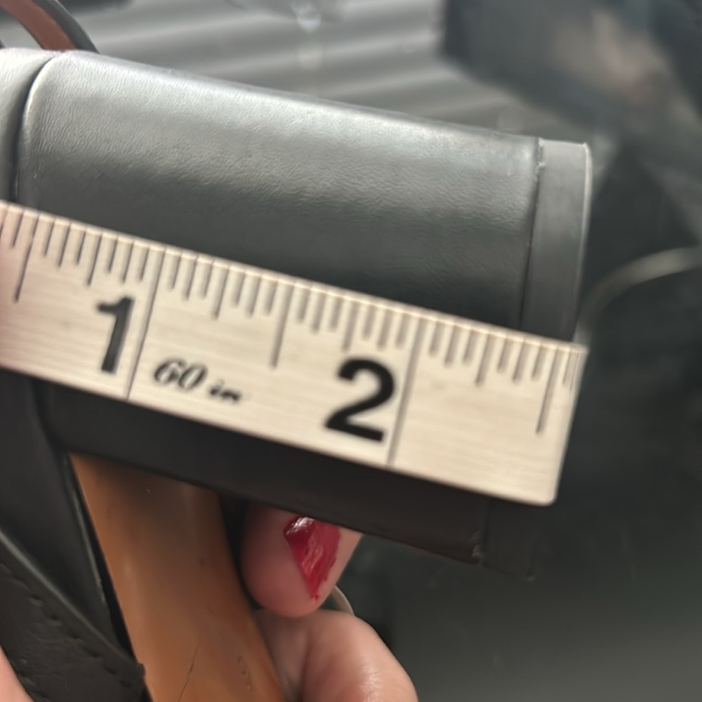 Coach Leather Strappy Bow Sandals Black Block Heel - Picture 13 of 13